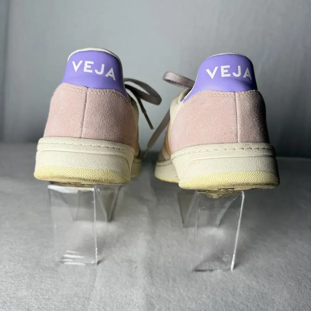 Veja V-10 Multico Peach Suede Sneakers Women's EUR 40 US size 8.5